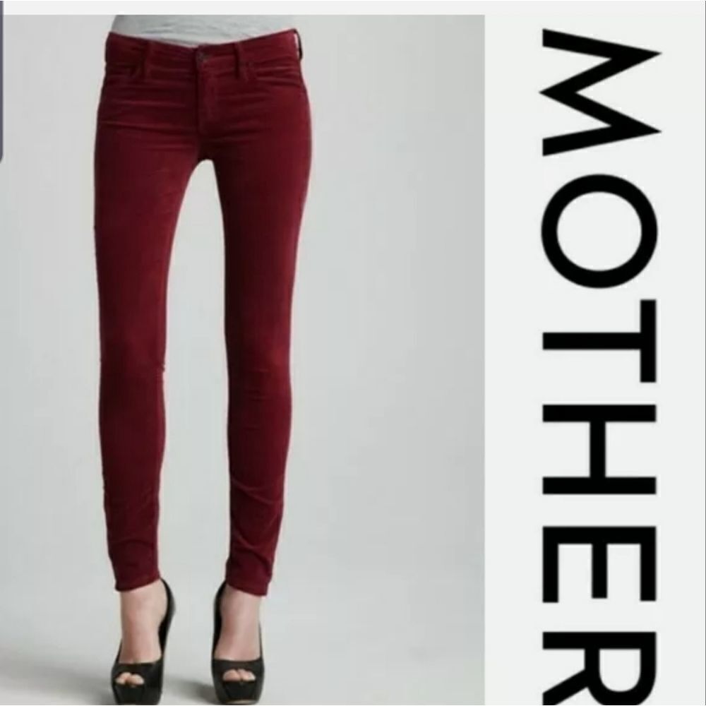 Mother the looker games girls play wine jeans sz26